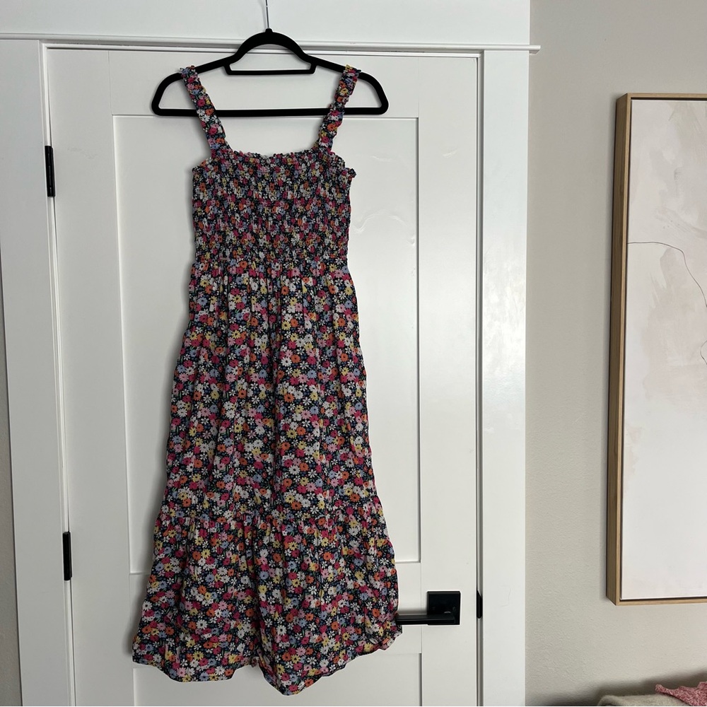 Women’s maxi dress with smocking detail